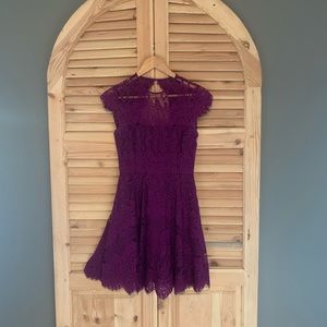 Beautiful purple lace dress from Nordstrom.